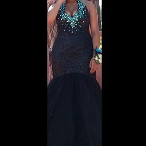 Halter top prom dress